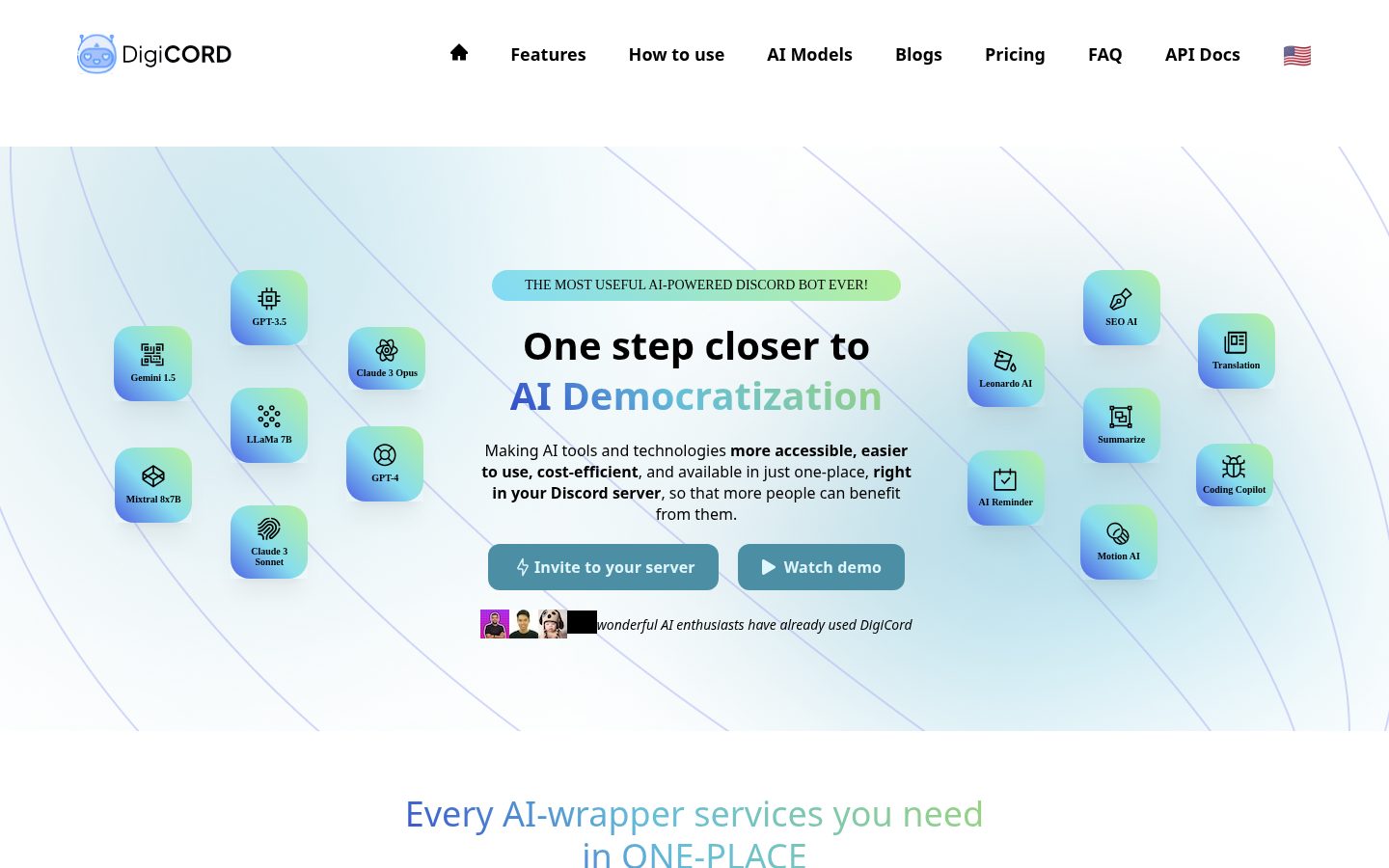 Digicord Homepage