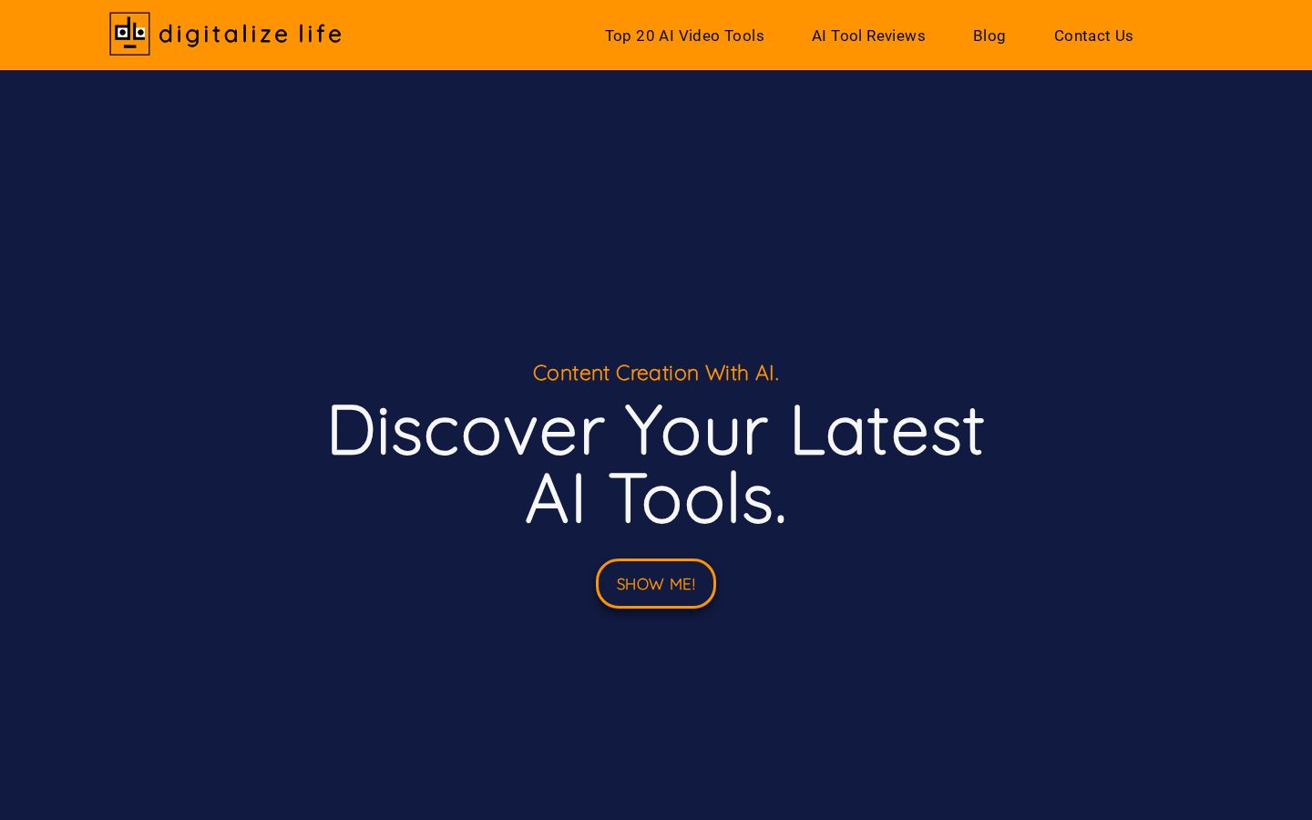 Digitalize Life Homepage
