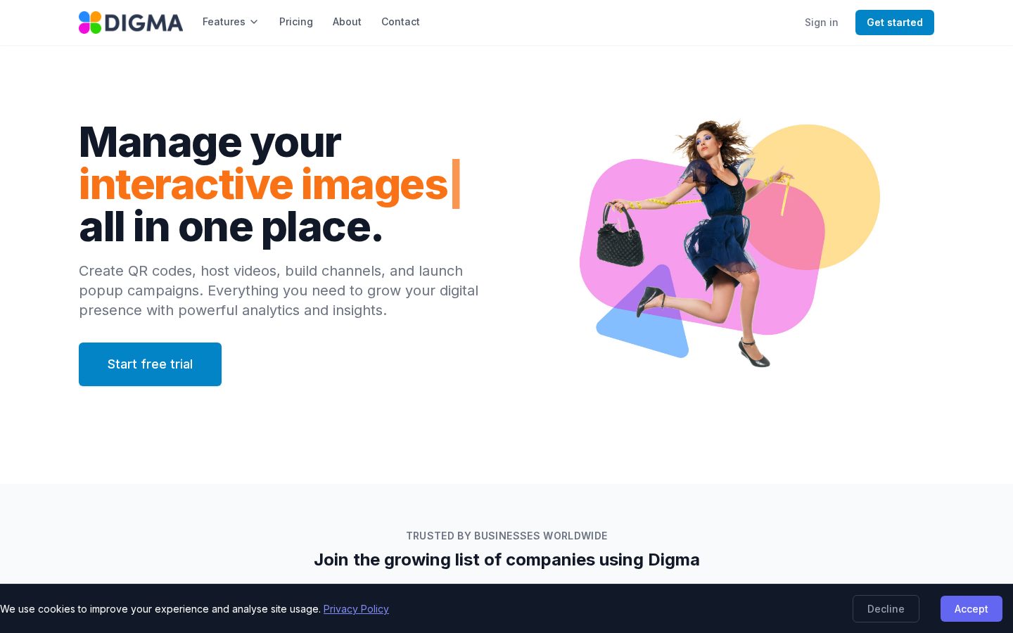 Digma Homepage