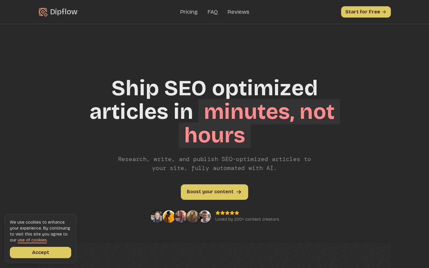 Dipflow Homepage