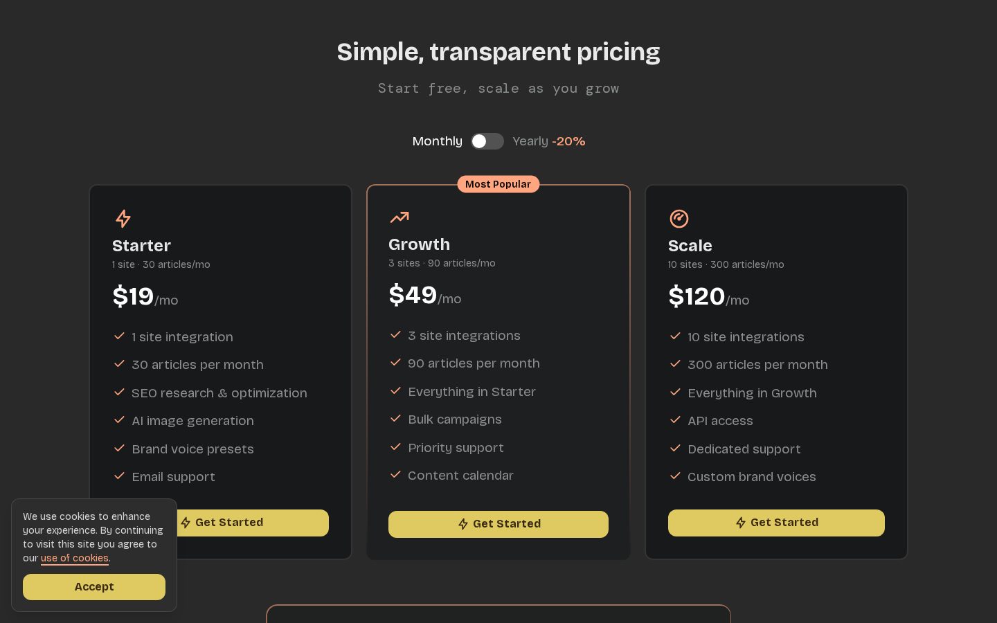 Dipflow Pricing
