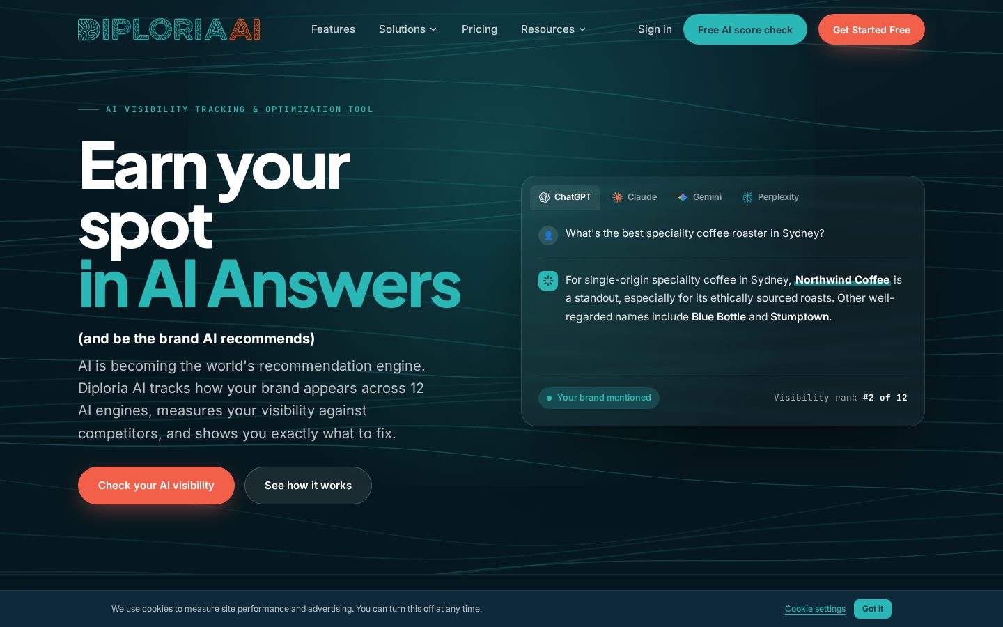 Diploria AI Homepage