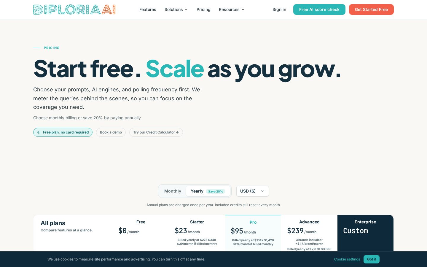 Diploria AI Pricing