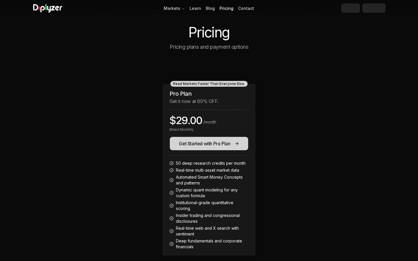 Diplyzer Pricing