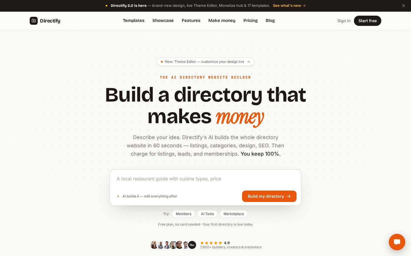 Directify Homepage