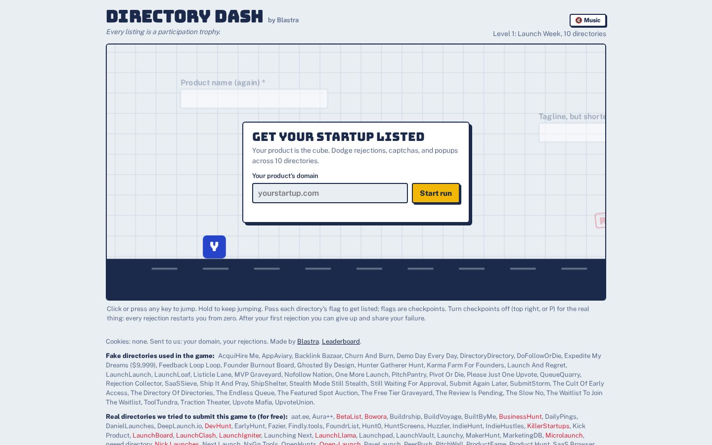 Directory Dash Homepage