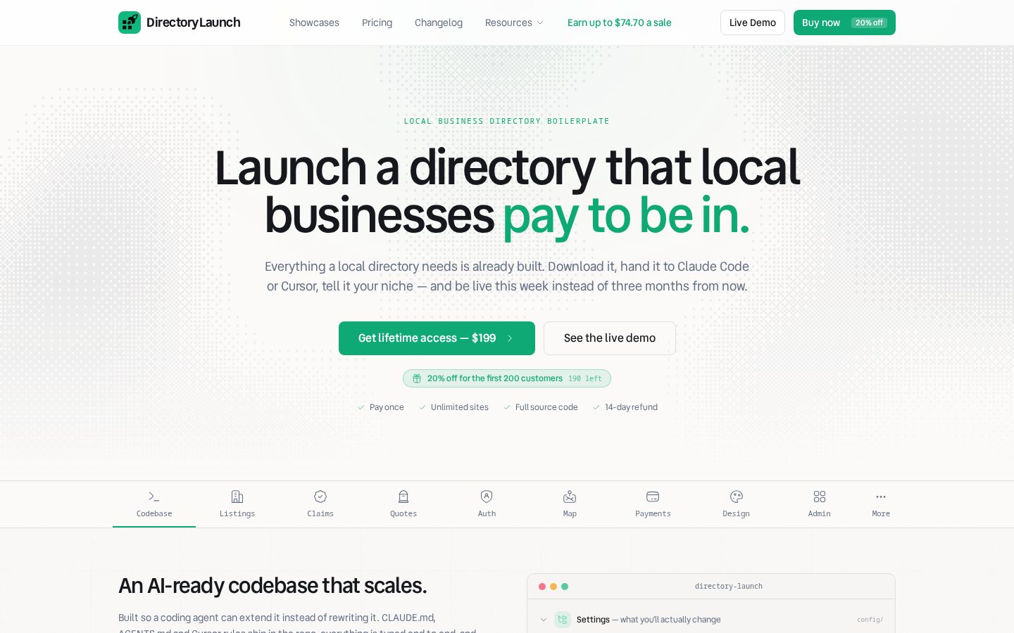 Directory Launch Homepage