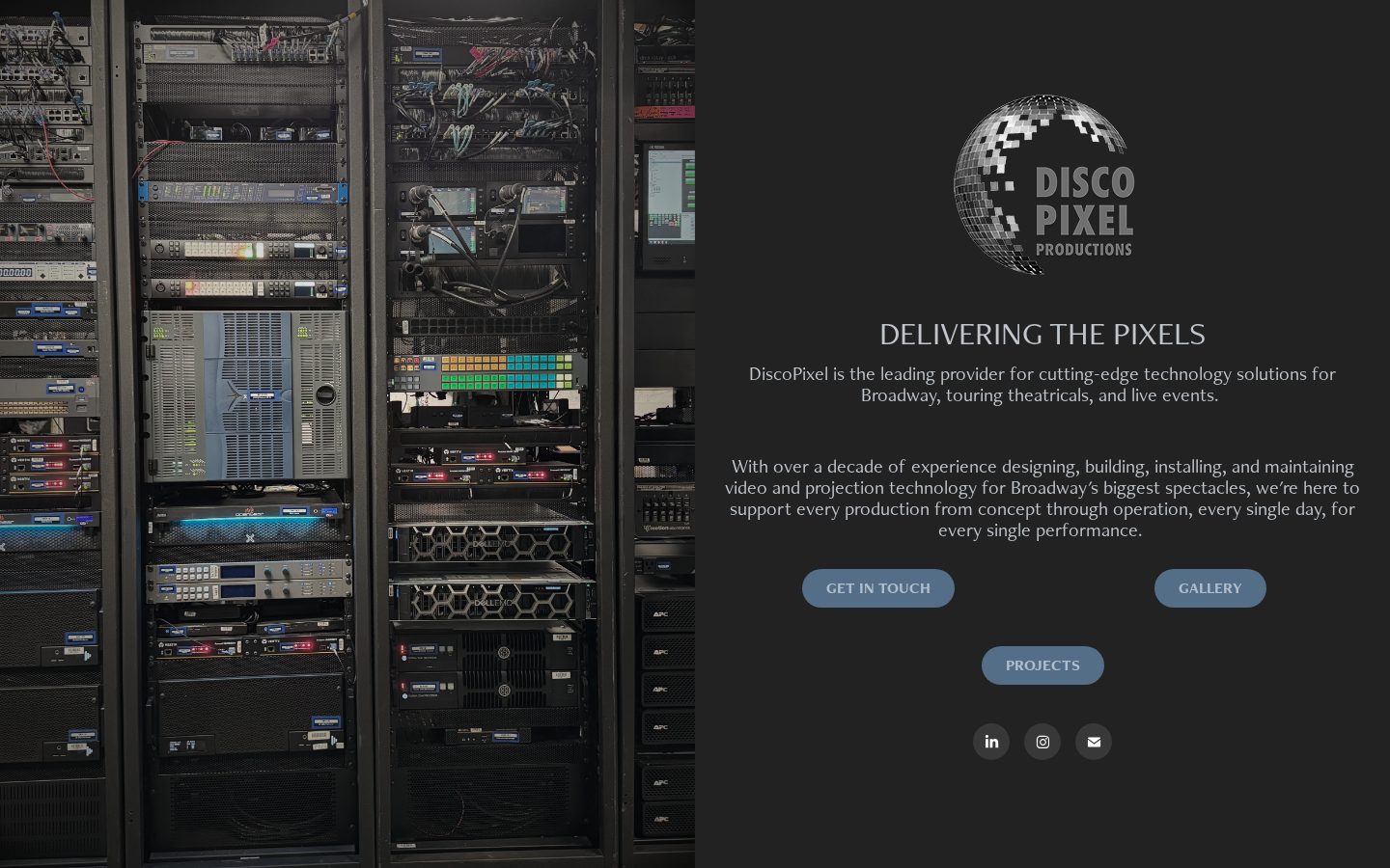 DiscoPixel Homepage