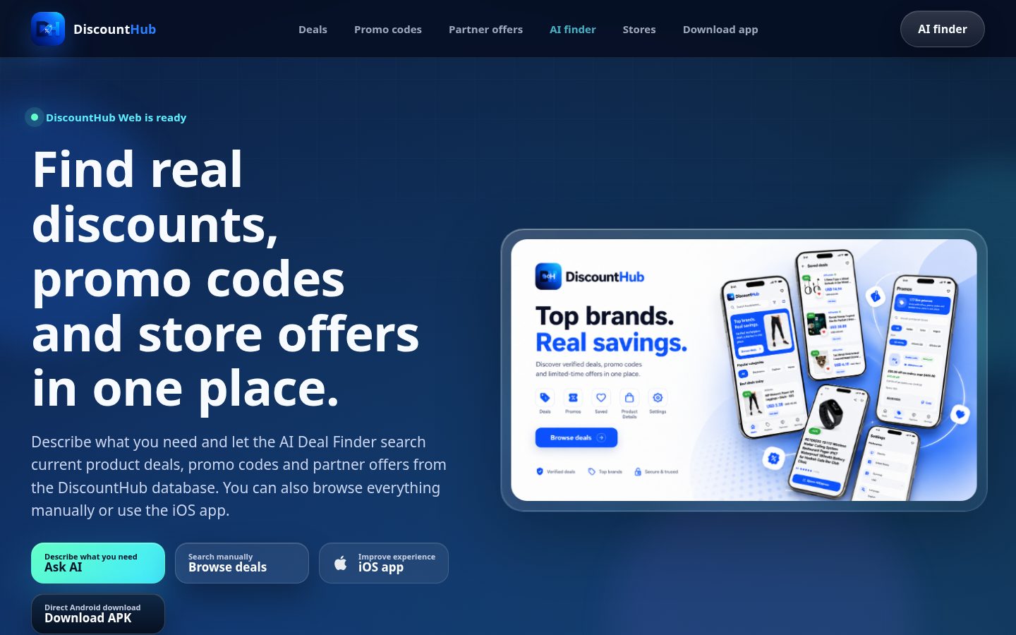 DiscountHub Homepage