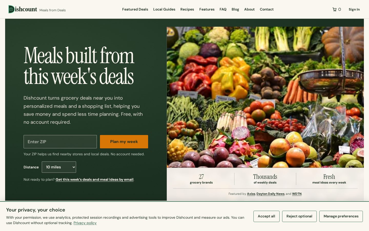 Dishcount Homepage