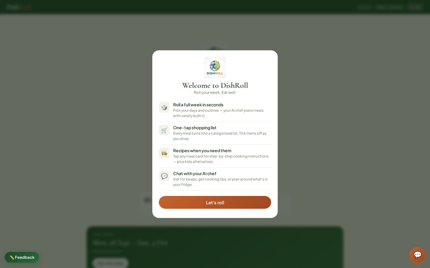 DishRoll Homepage