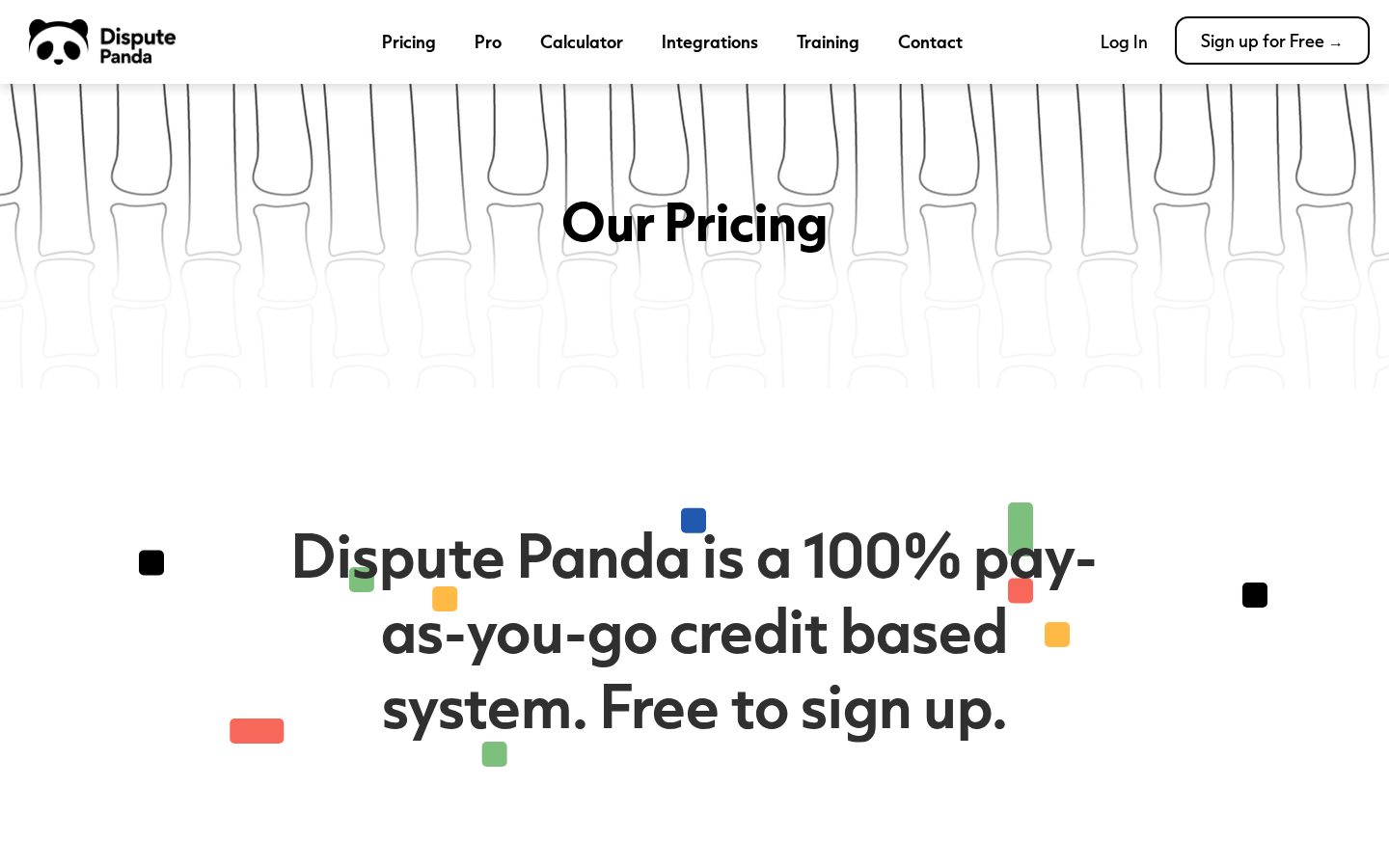 Dispute Panda Pricing