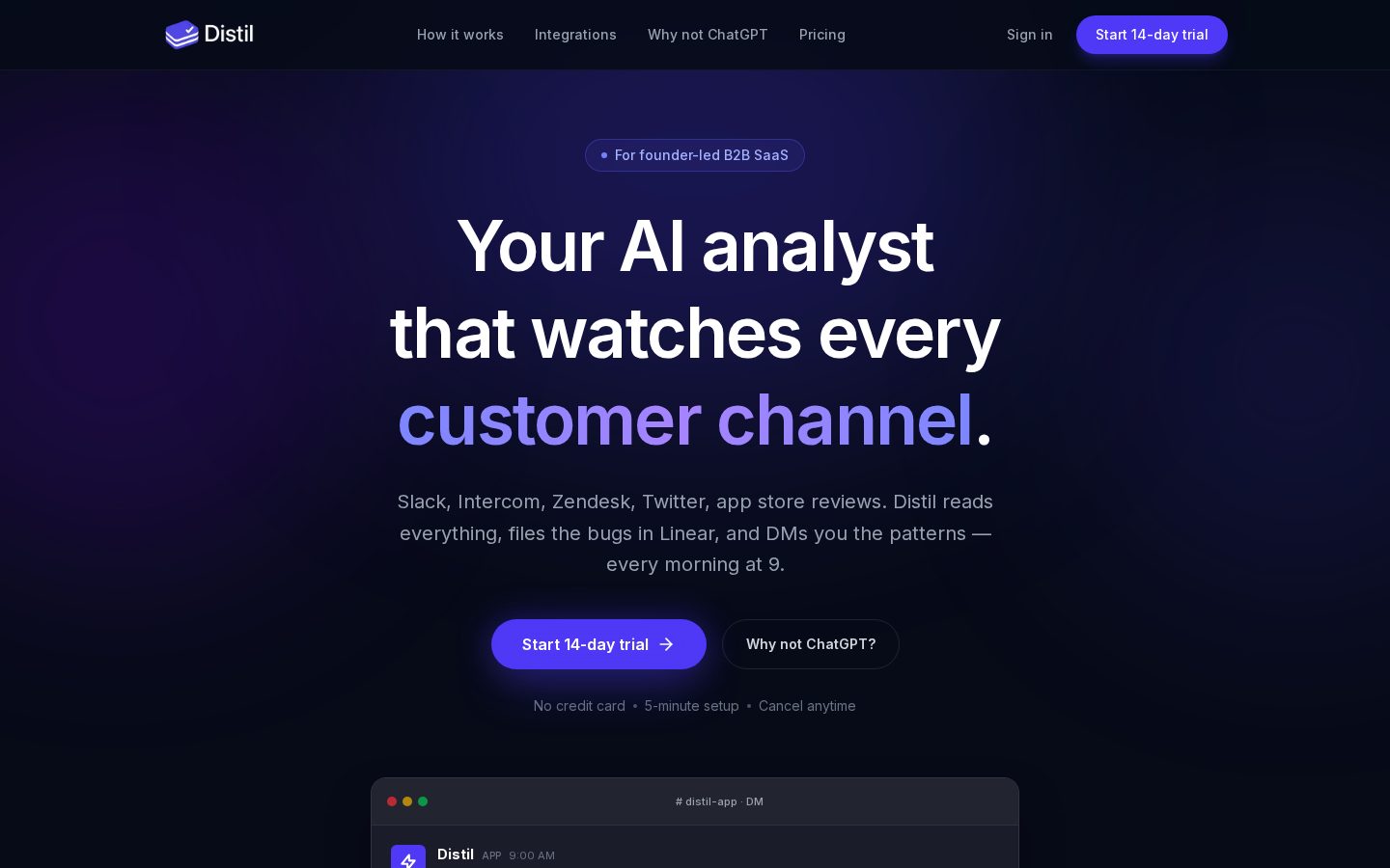 Distil Homepage