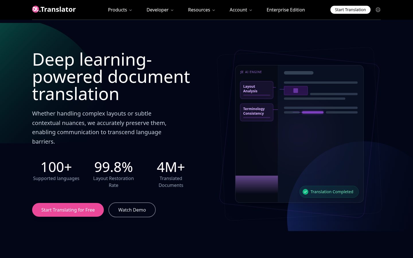 DL.Translator Homepage