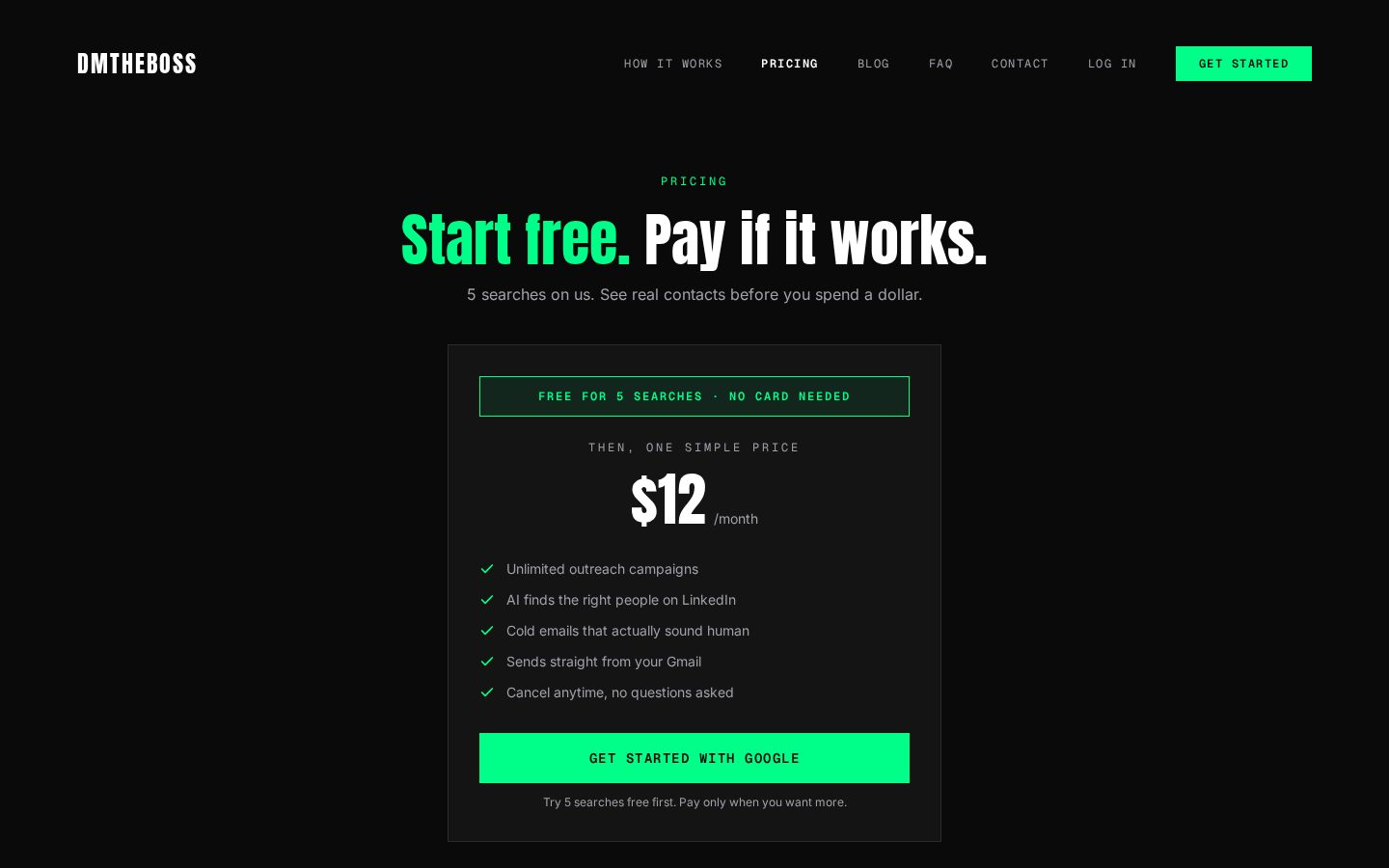 dm-the-boss Pricing