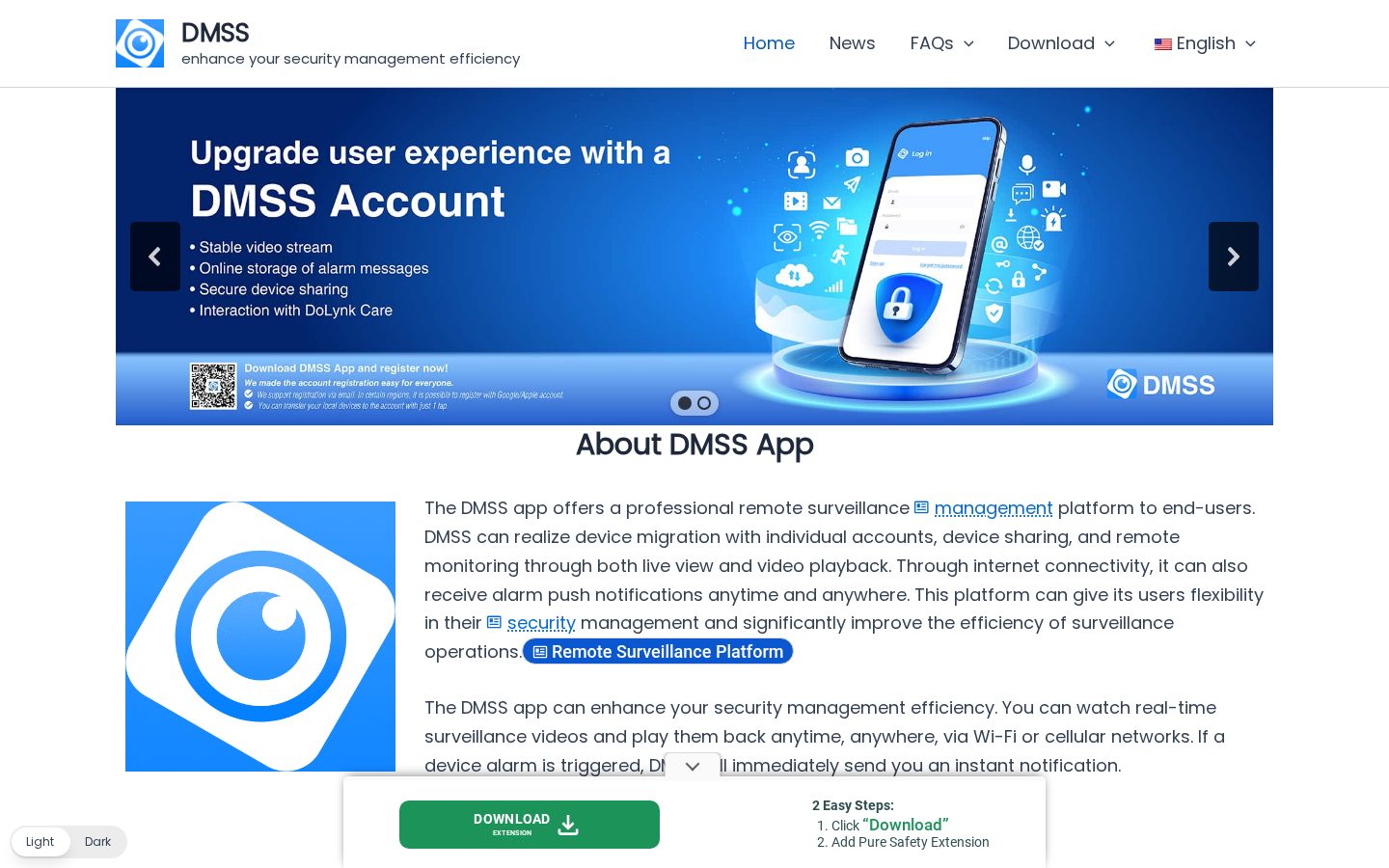 Dmss App Homepage