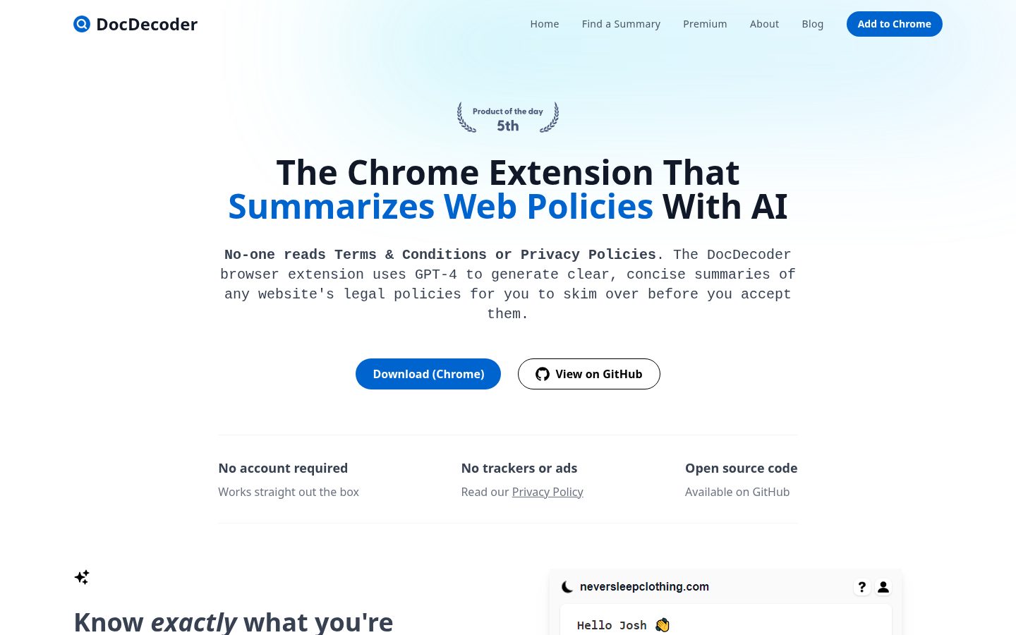 DocDecoder Homepage
