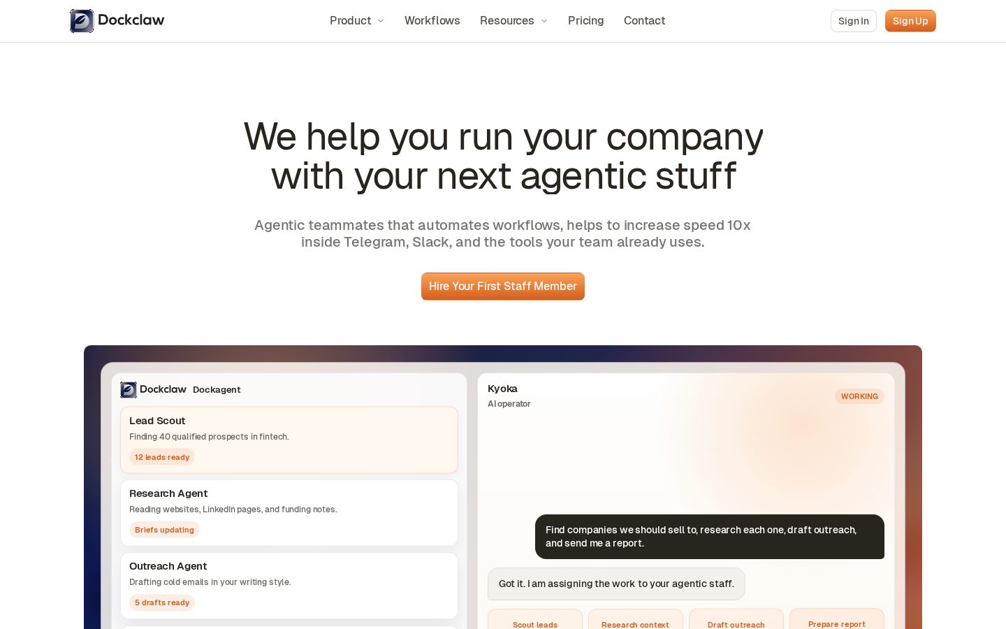 DockClaw Homepage