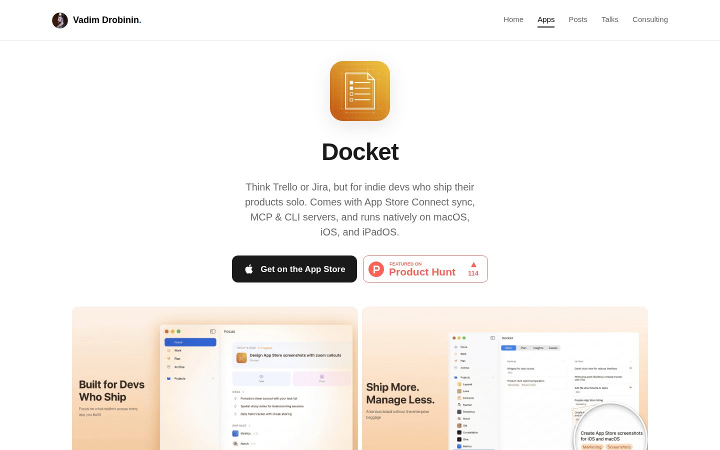 Docket Homepage