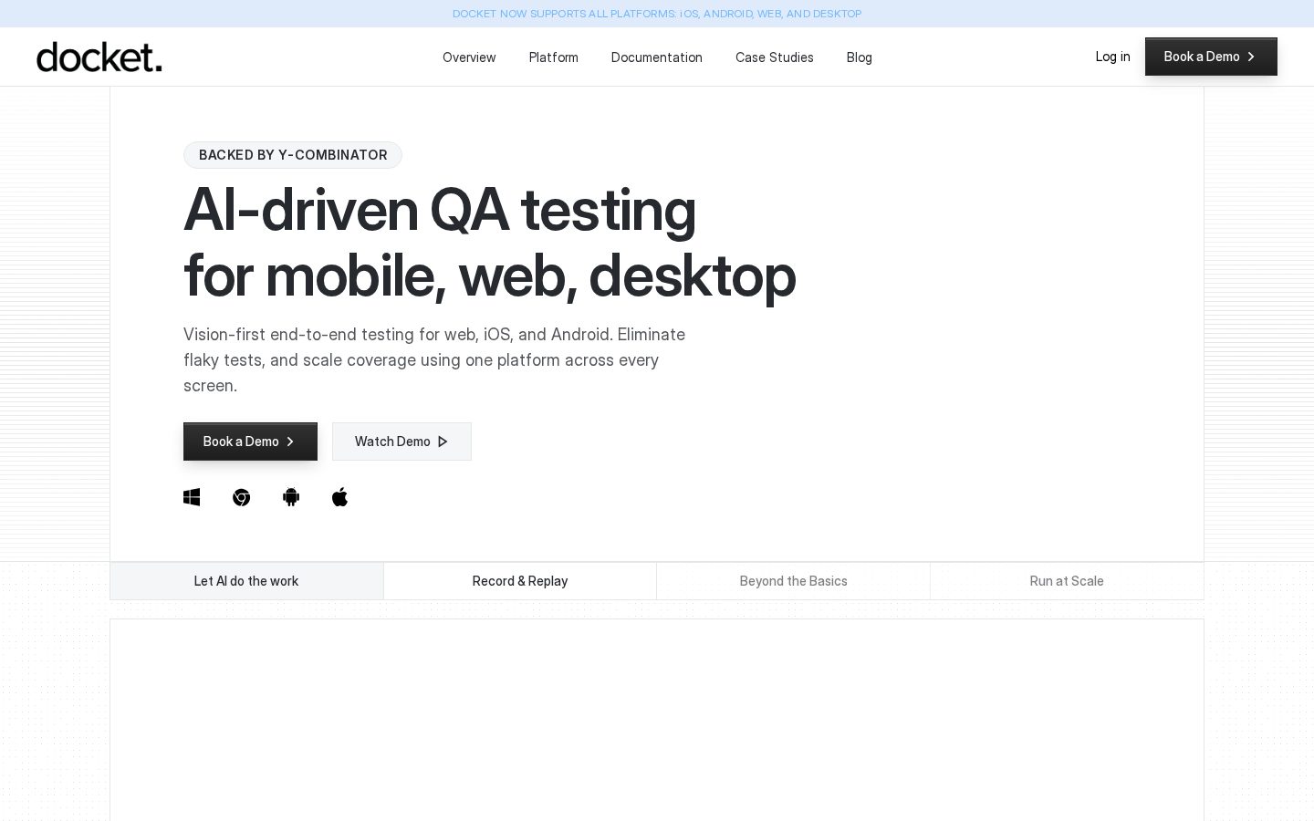 Docketqa Homepage