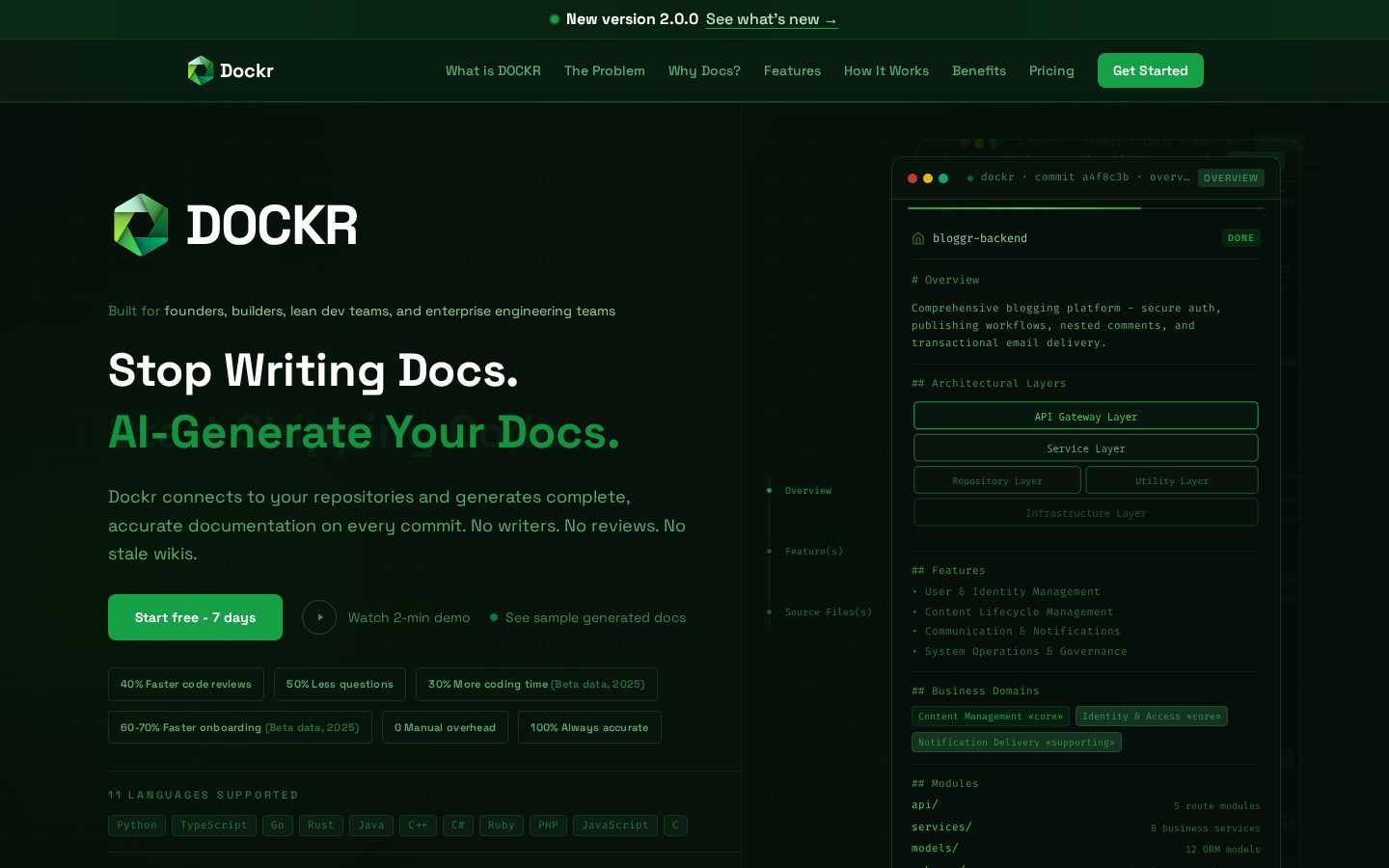 DOCKR Homepage