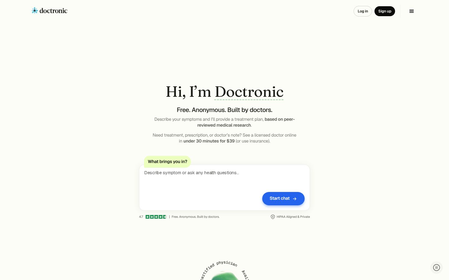 Doctronic Homepage