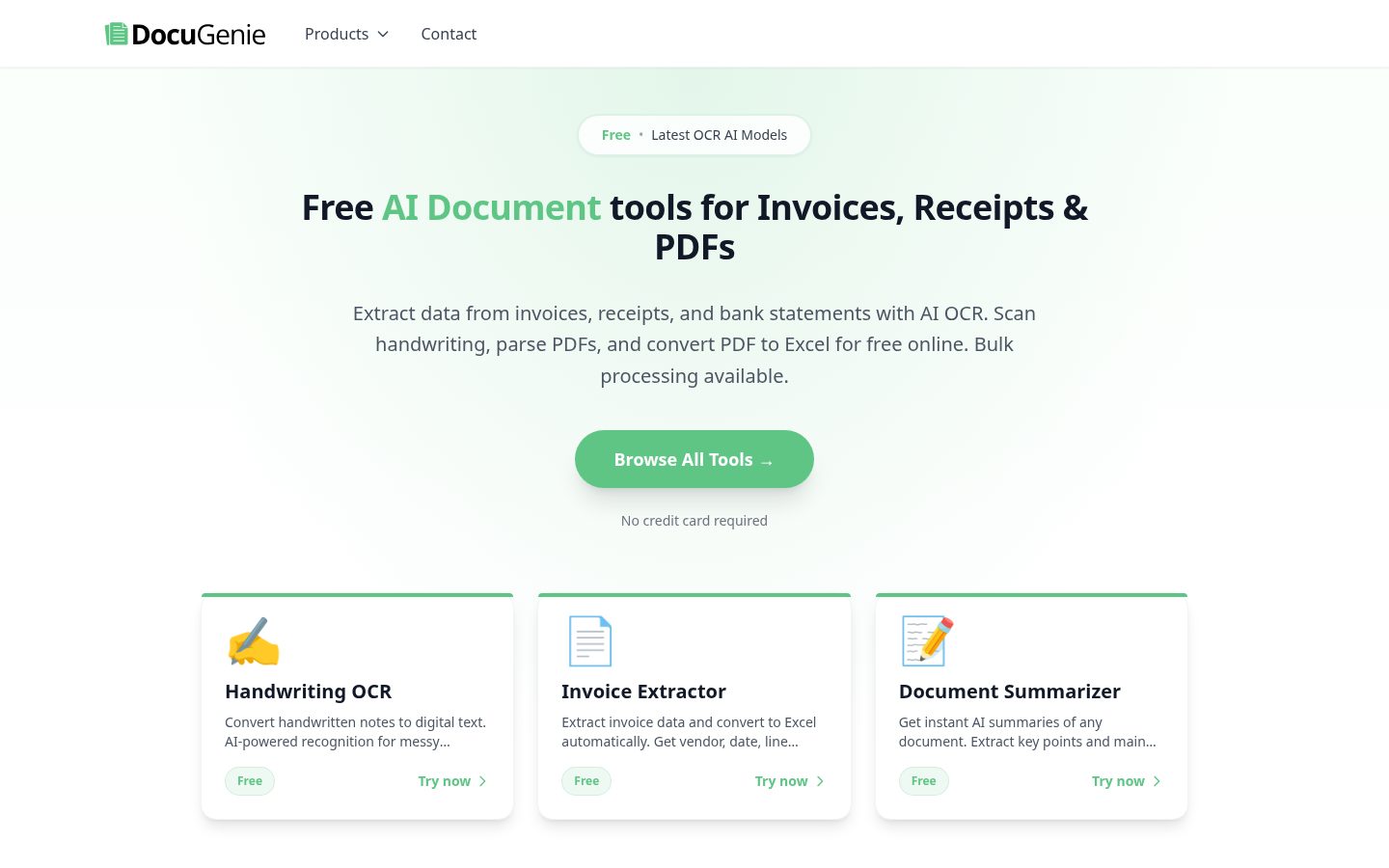 Docugenie Homepage