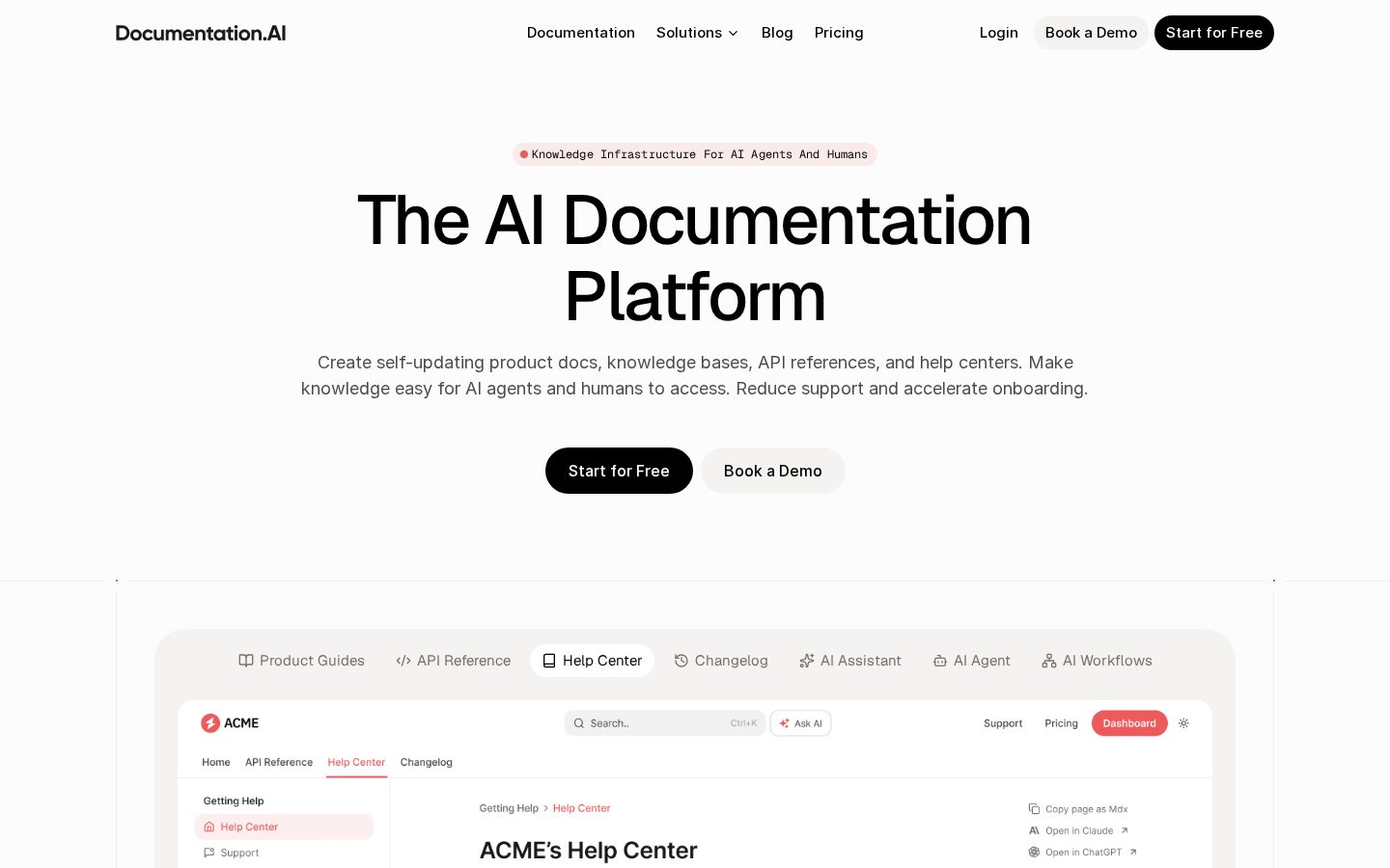 Documentation.AI Homepage
