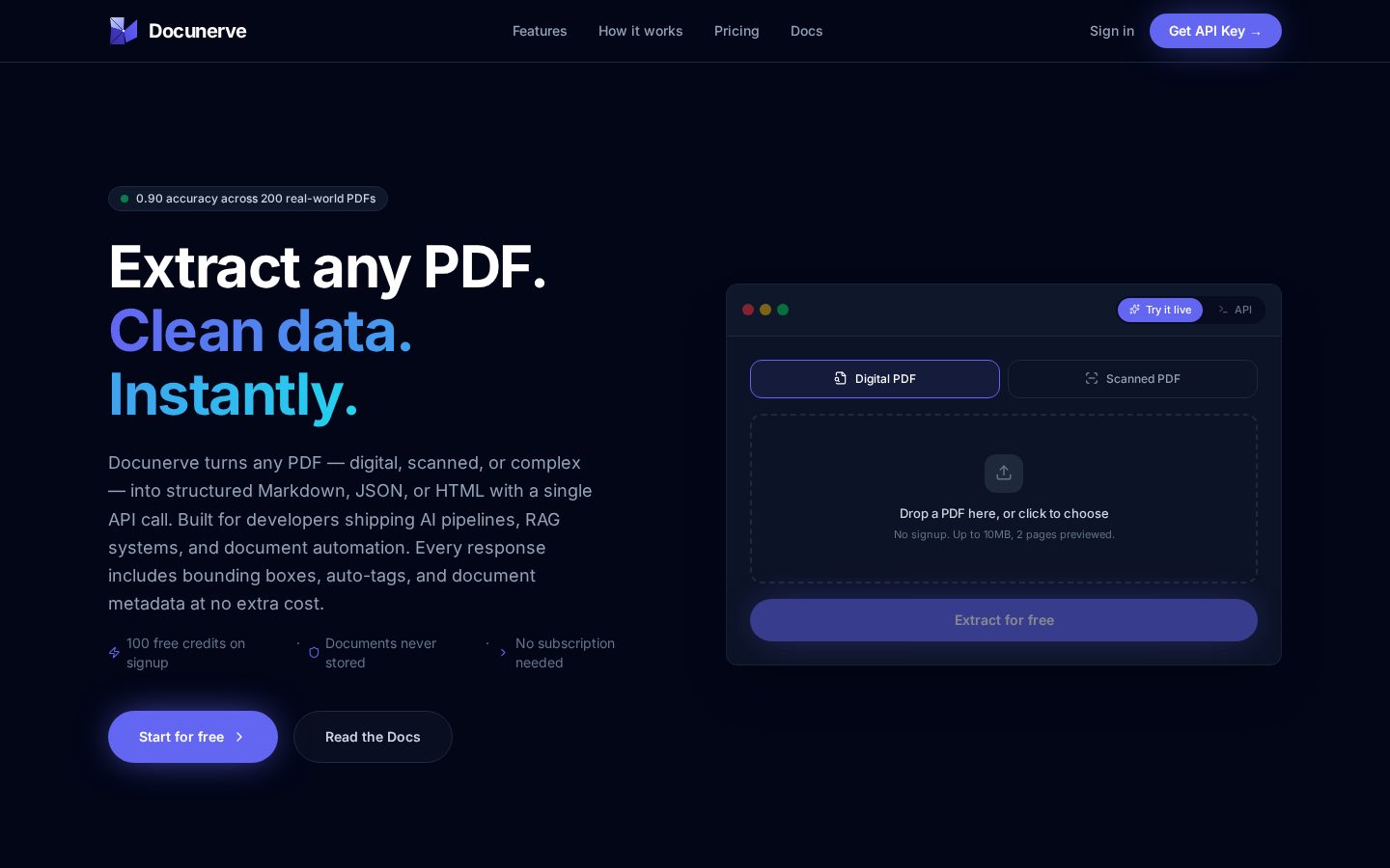 Docunerve Homepage