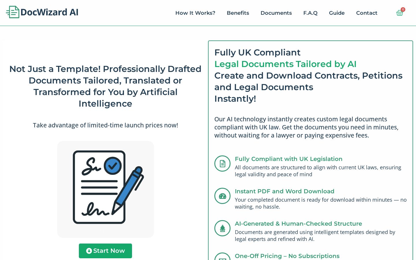 DocWizard AI Homepage
