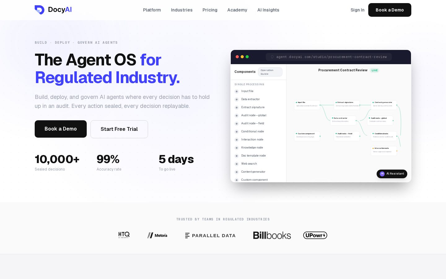 Docy AI Homepage