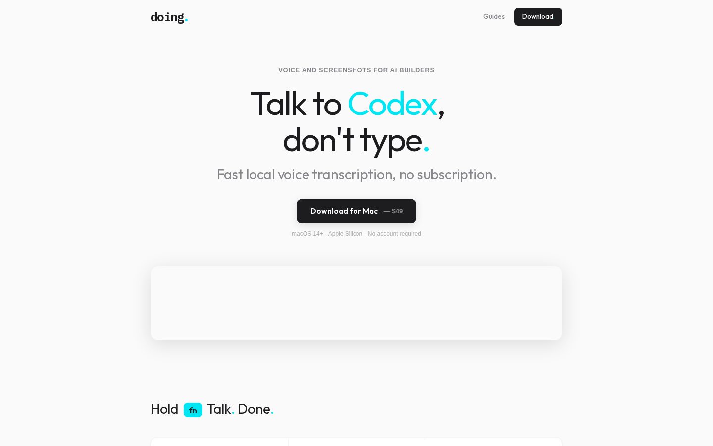 Doing Homepage