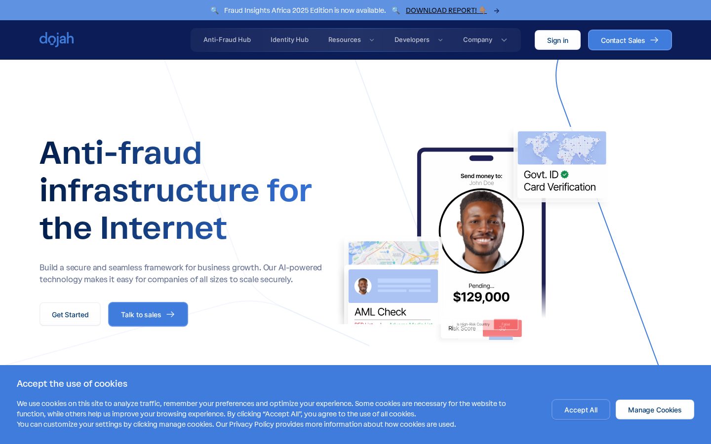 Dojah Homepage