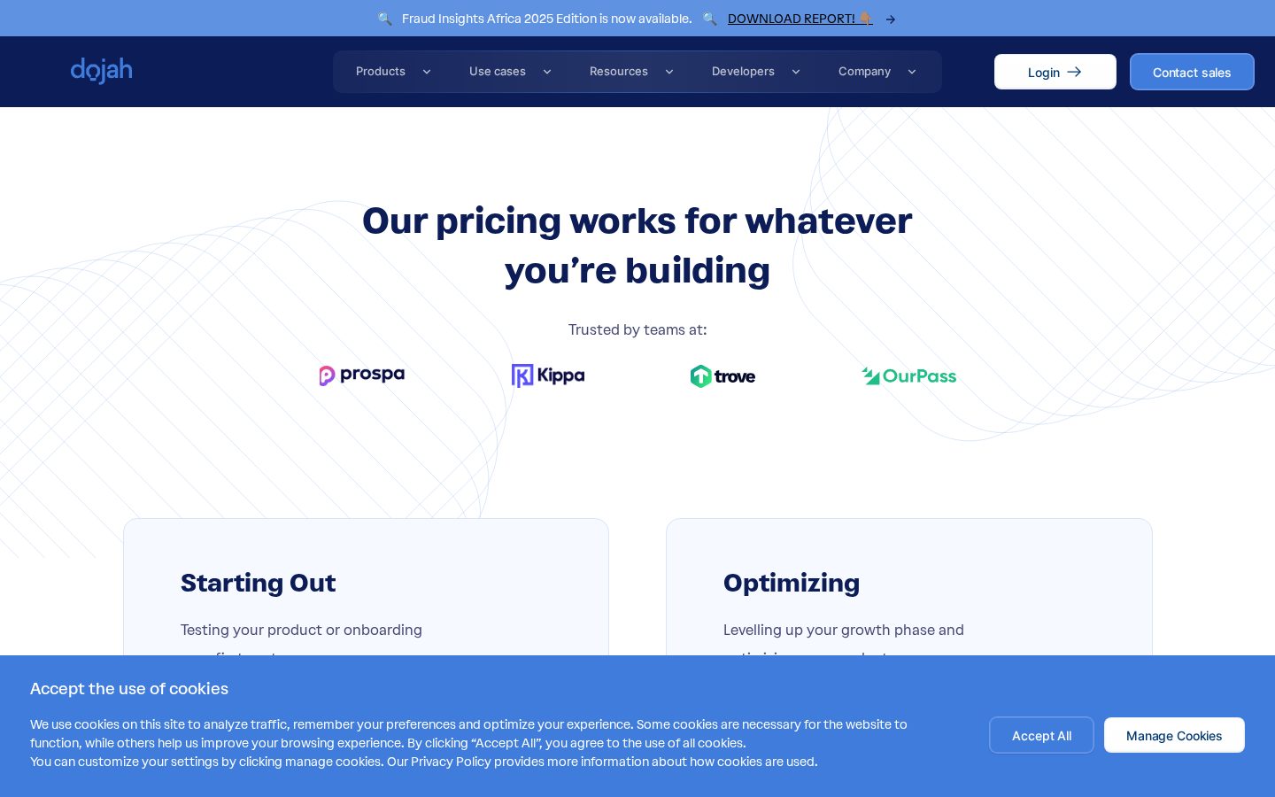 Dojah Pricing