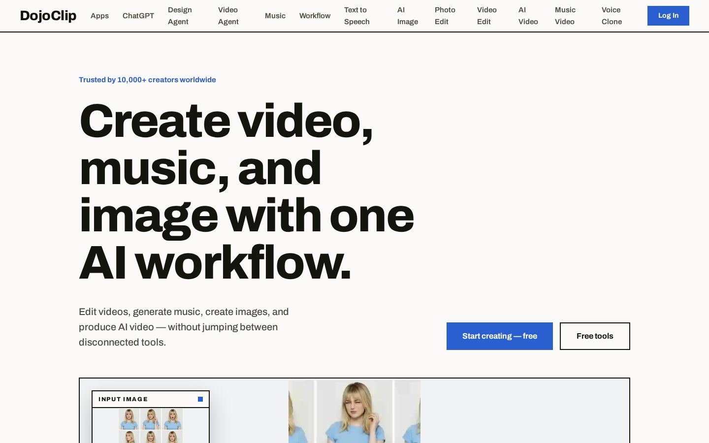 DojoClip Homepage