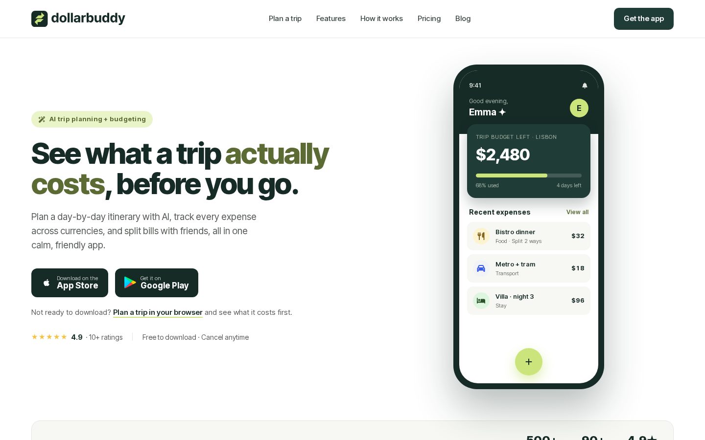 DollarBuddy Homepage