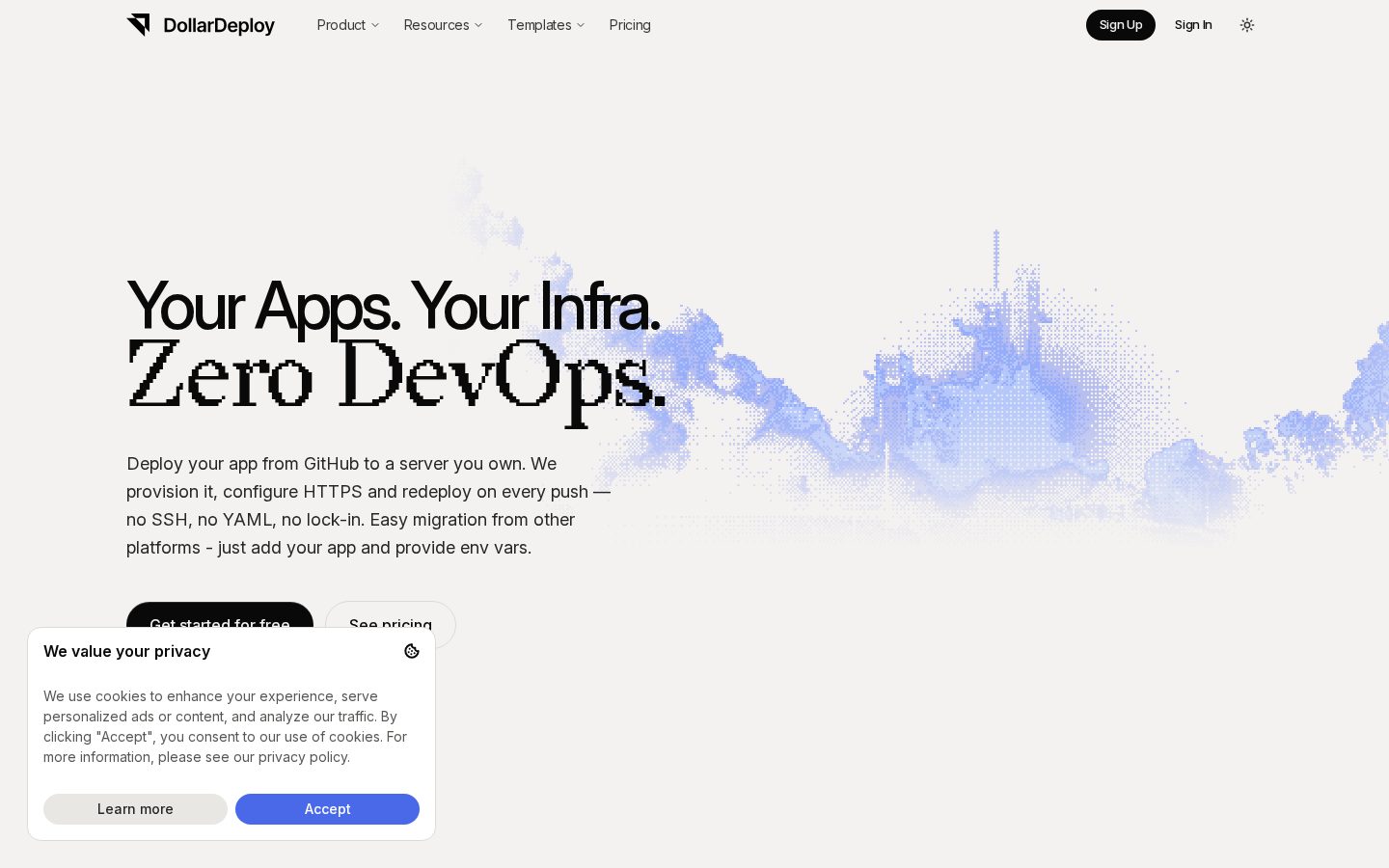 DollarDeploy Homepage