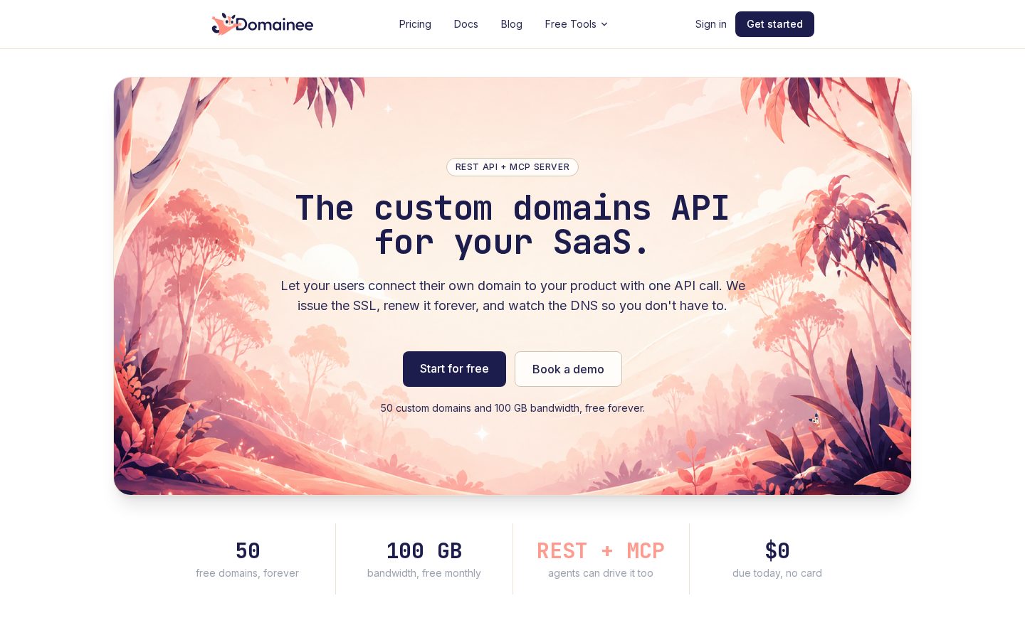 Domainee Homepage