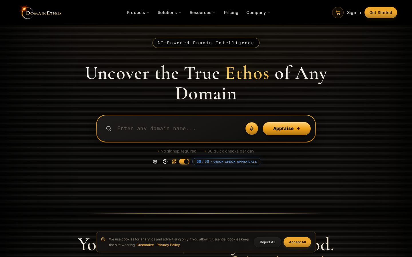 DomainEthos Homepage