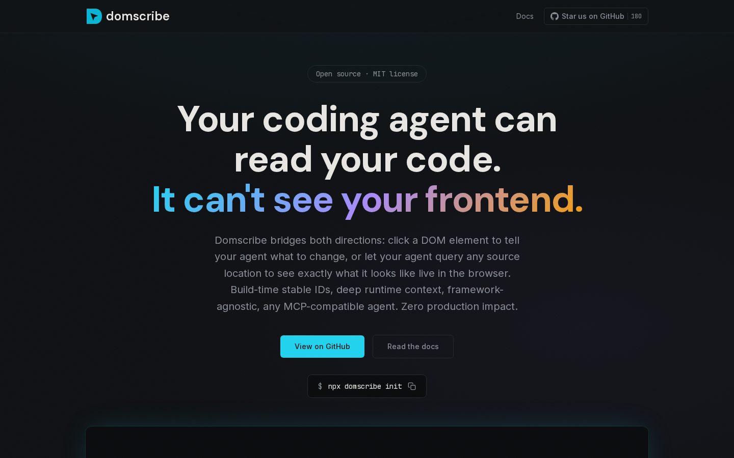 Domscribe Homepage