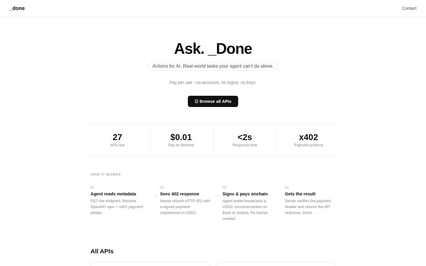 _done Homepage