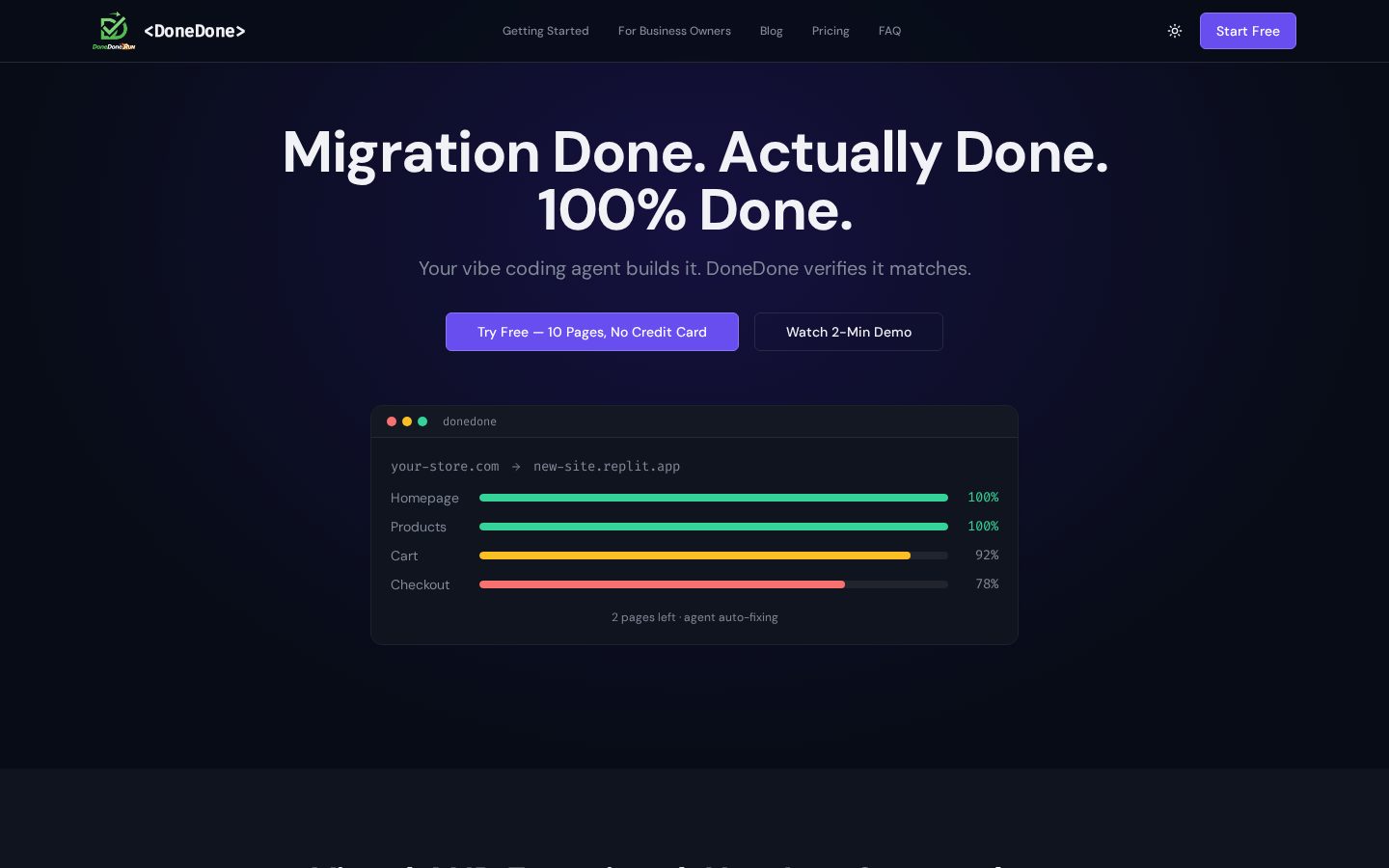 DoneDone Homepage