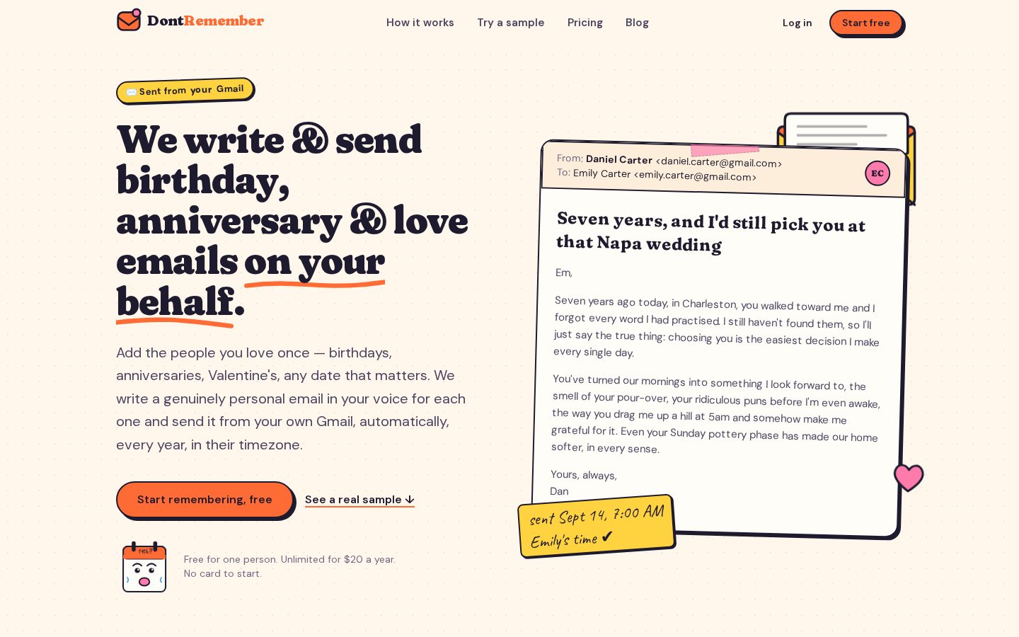 DontRemember Homepage