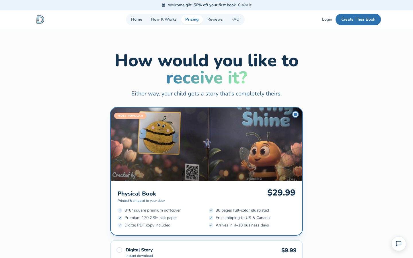 DoodleTale Pricing
