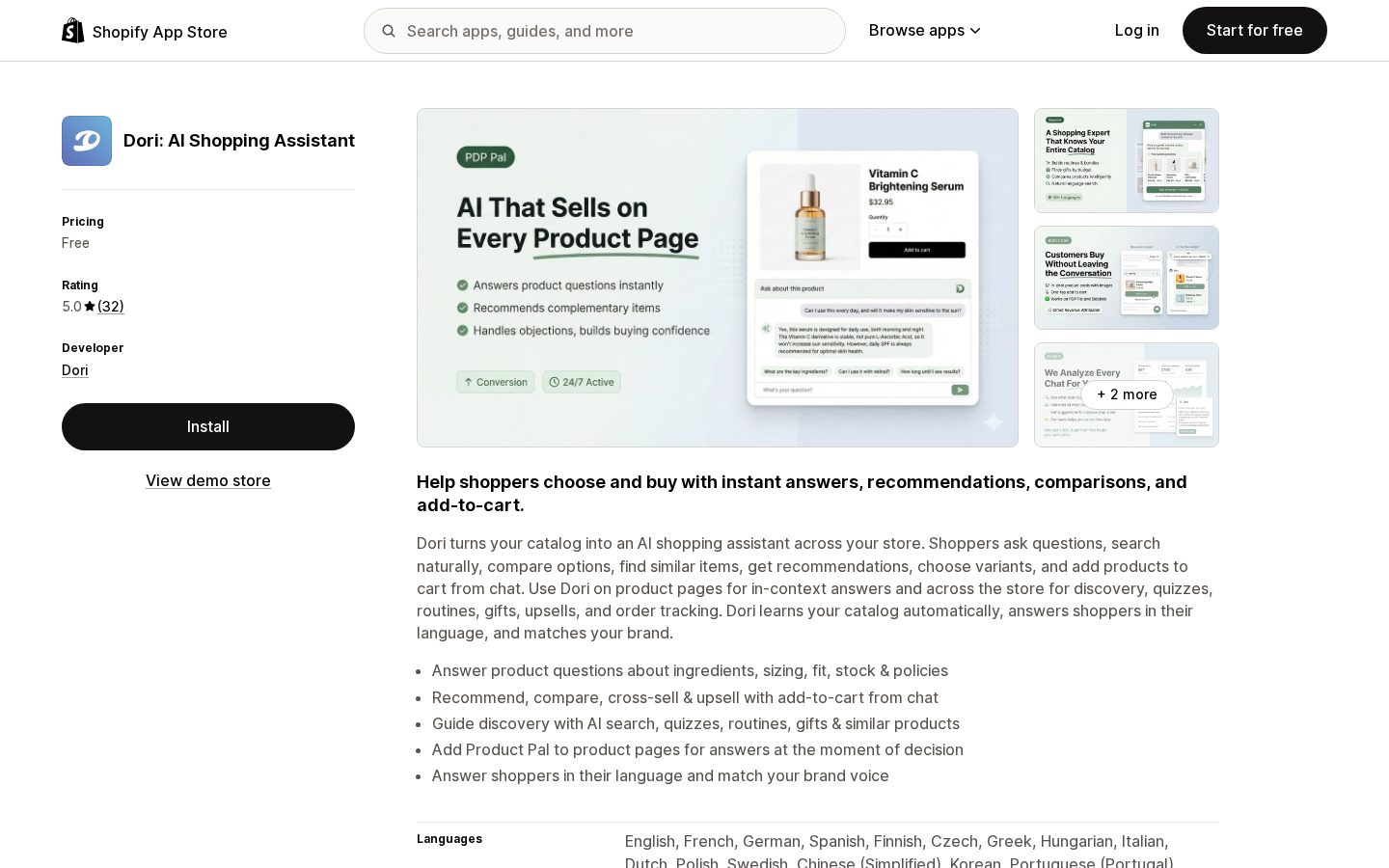 Dori Homepage
