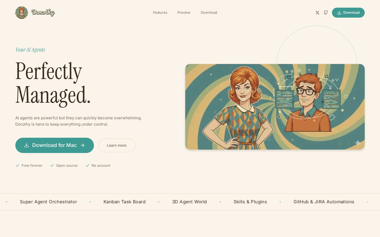 Dorothy AI Homepage