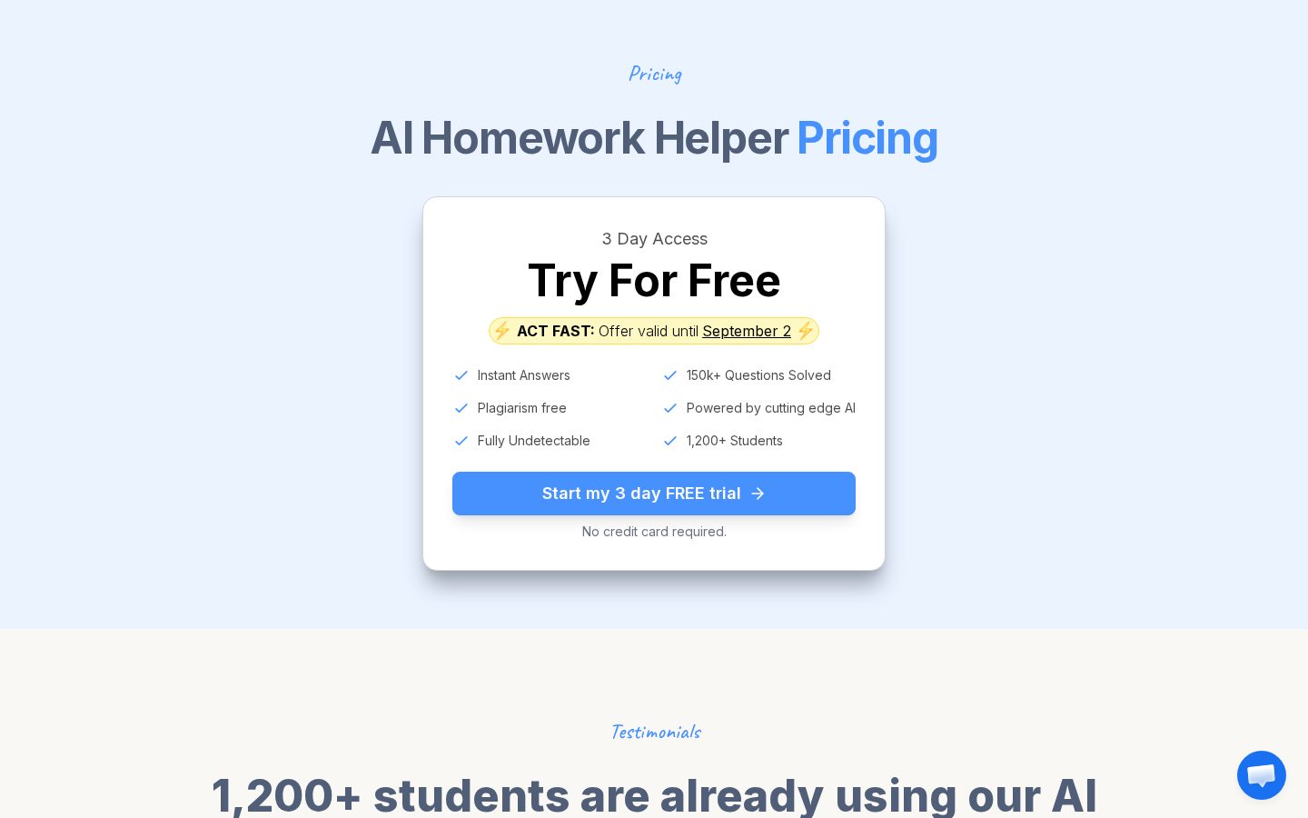 Double Check AI Pricing