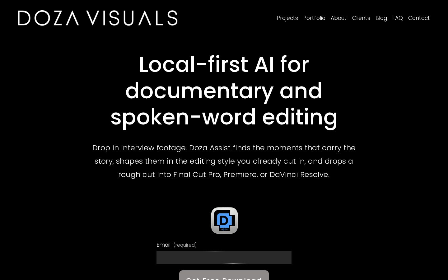 Doza Assist Homepage