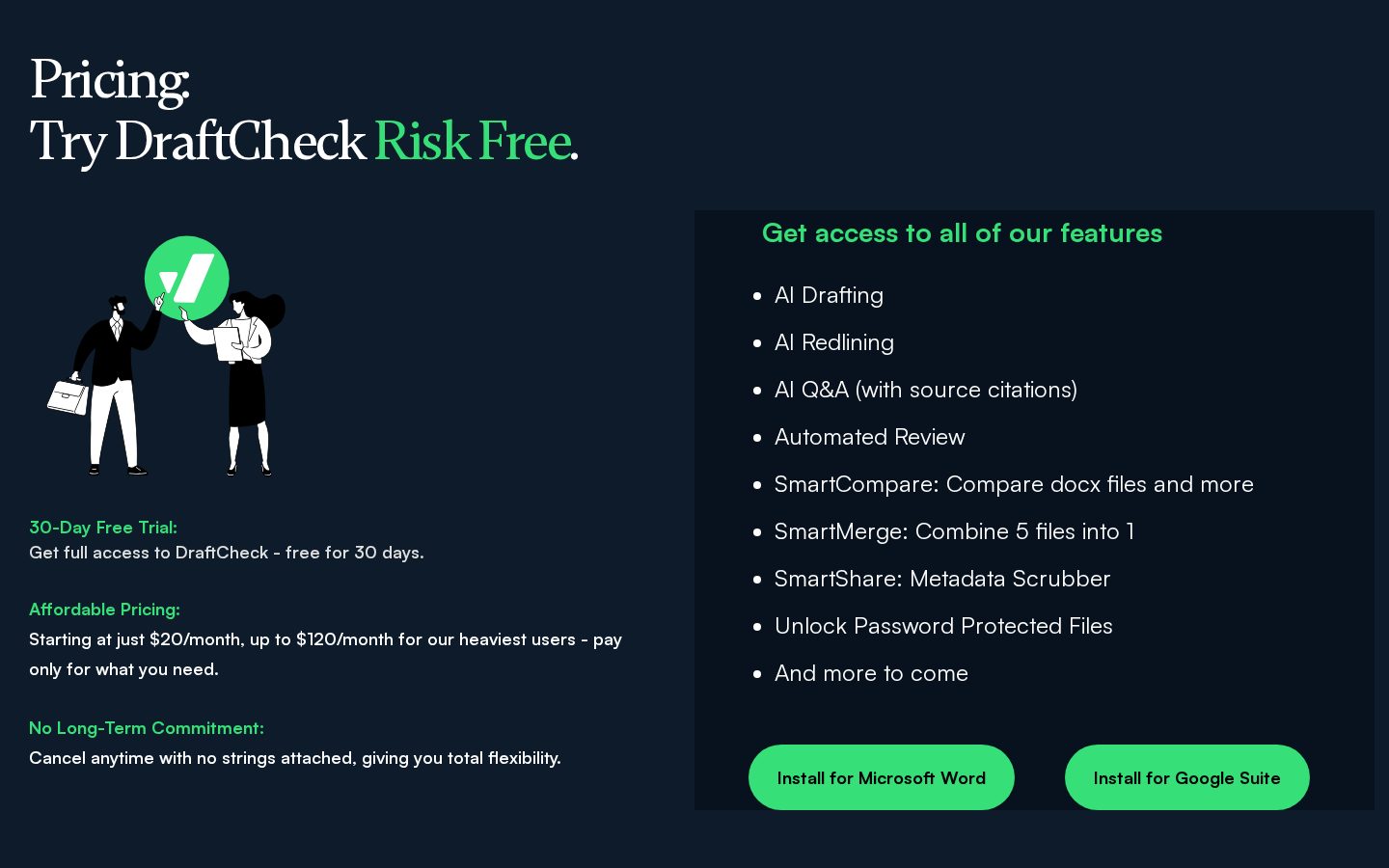DraftCheck Pricing