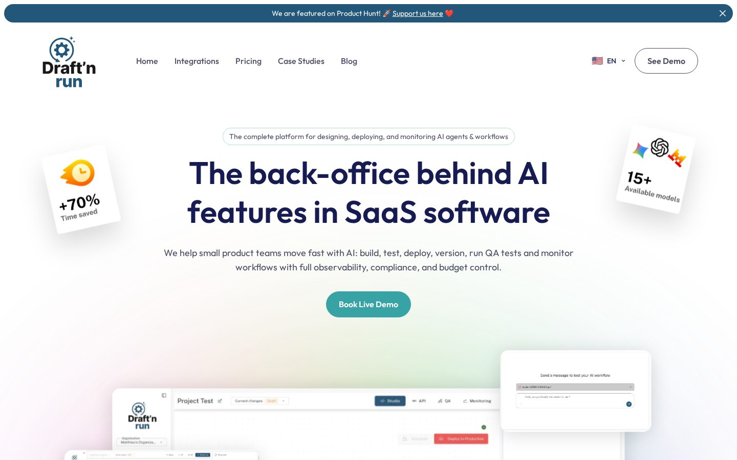 Draft'n Run Homepage